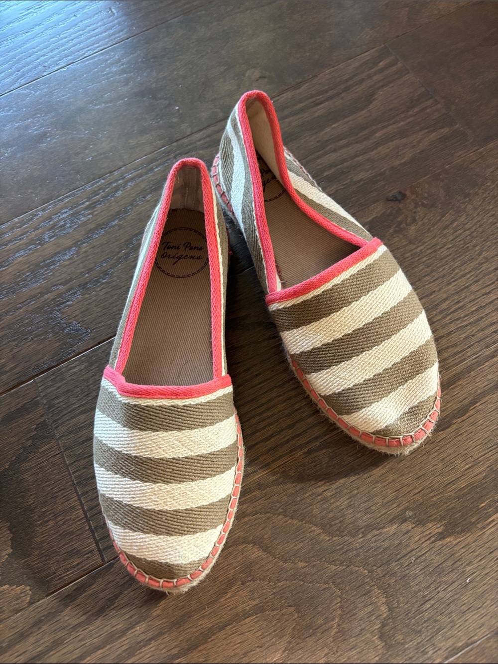 TONI PONS Origens Flat stripe Espadrille Tan